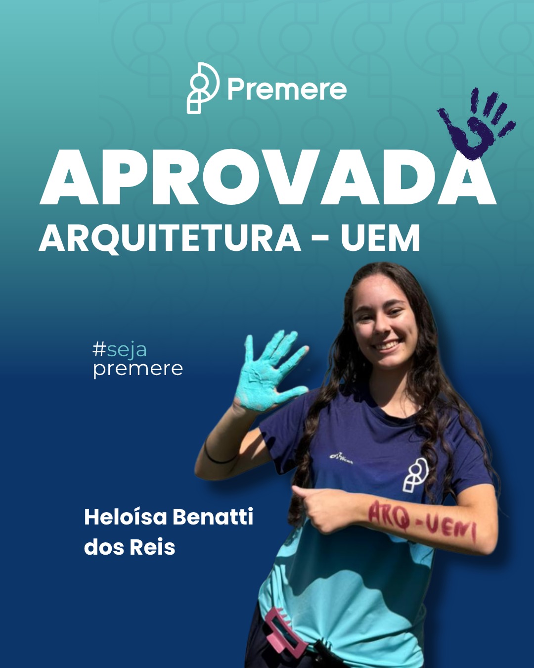 aluna aprovada
